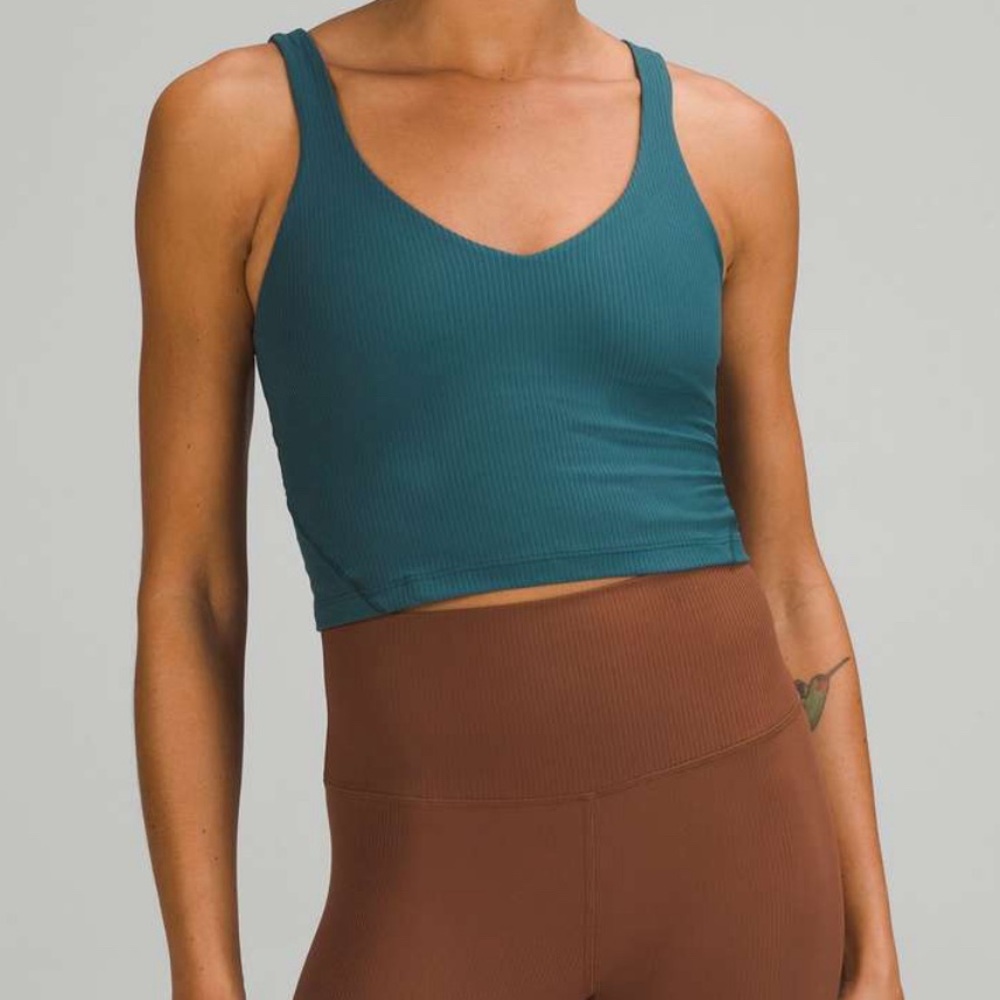 Lulu Lemon Align Tank Size 6 Teal/Green color